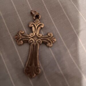 Stunning Cross Pewter Pendant - Cross Pendant - Silver Cross - Religious